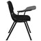 Emma and Oliver Padded Ergonomic Shell Chair with Right Handed Flip-Up Tablet Arm